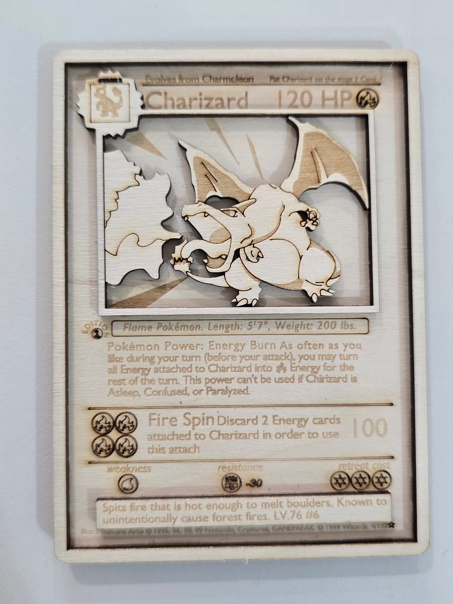 Wooden Pokémon Cards