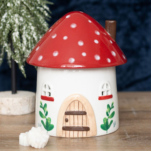 MUSHROOM HOUSE OIL BURNER AND WAX WARMER image 0