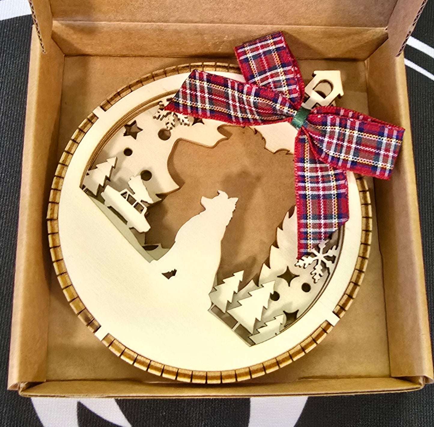 WOODEN DOG BAUBLES