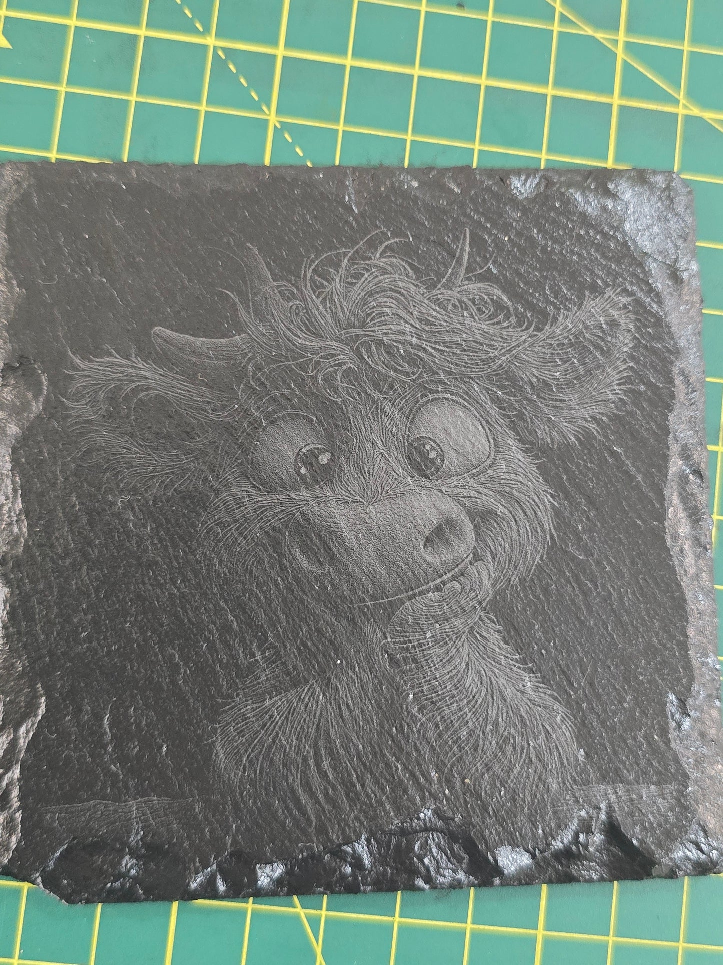 HIGHLAND COW SLATE COASTERS