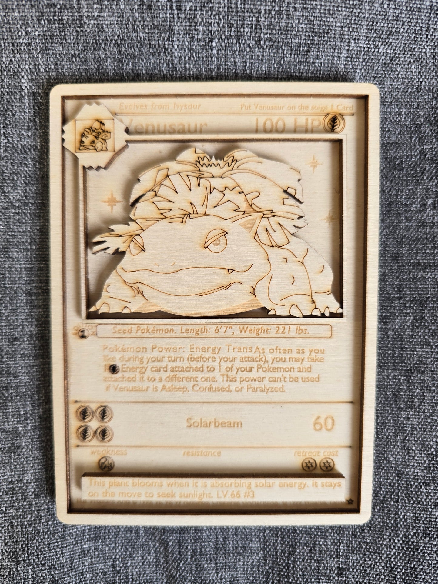 Wooden Pokémon Cards