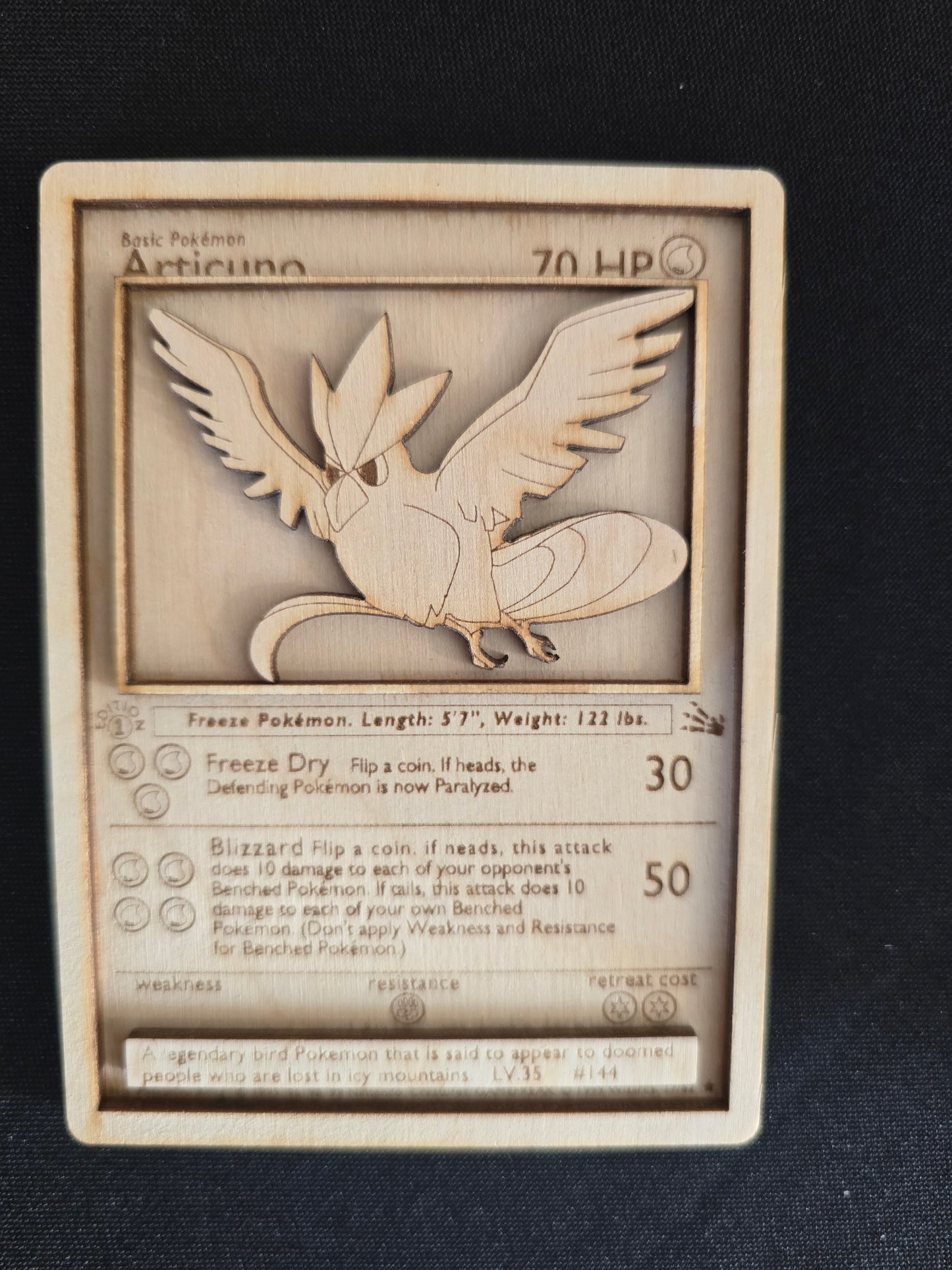 Wooden Pokémon Cards