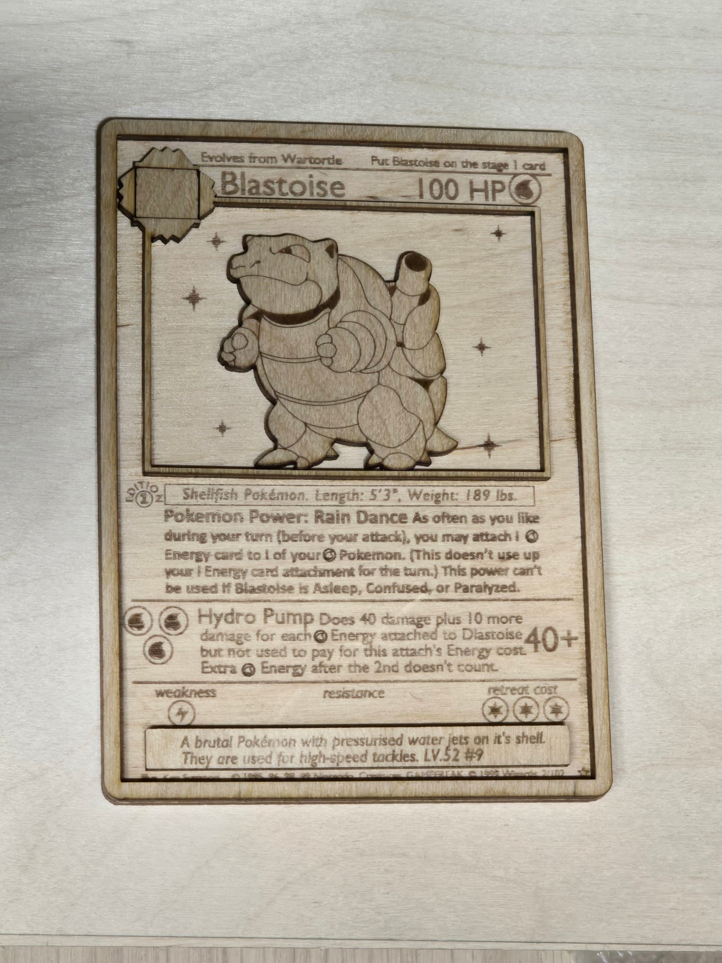 Wooden Pokémon Cards