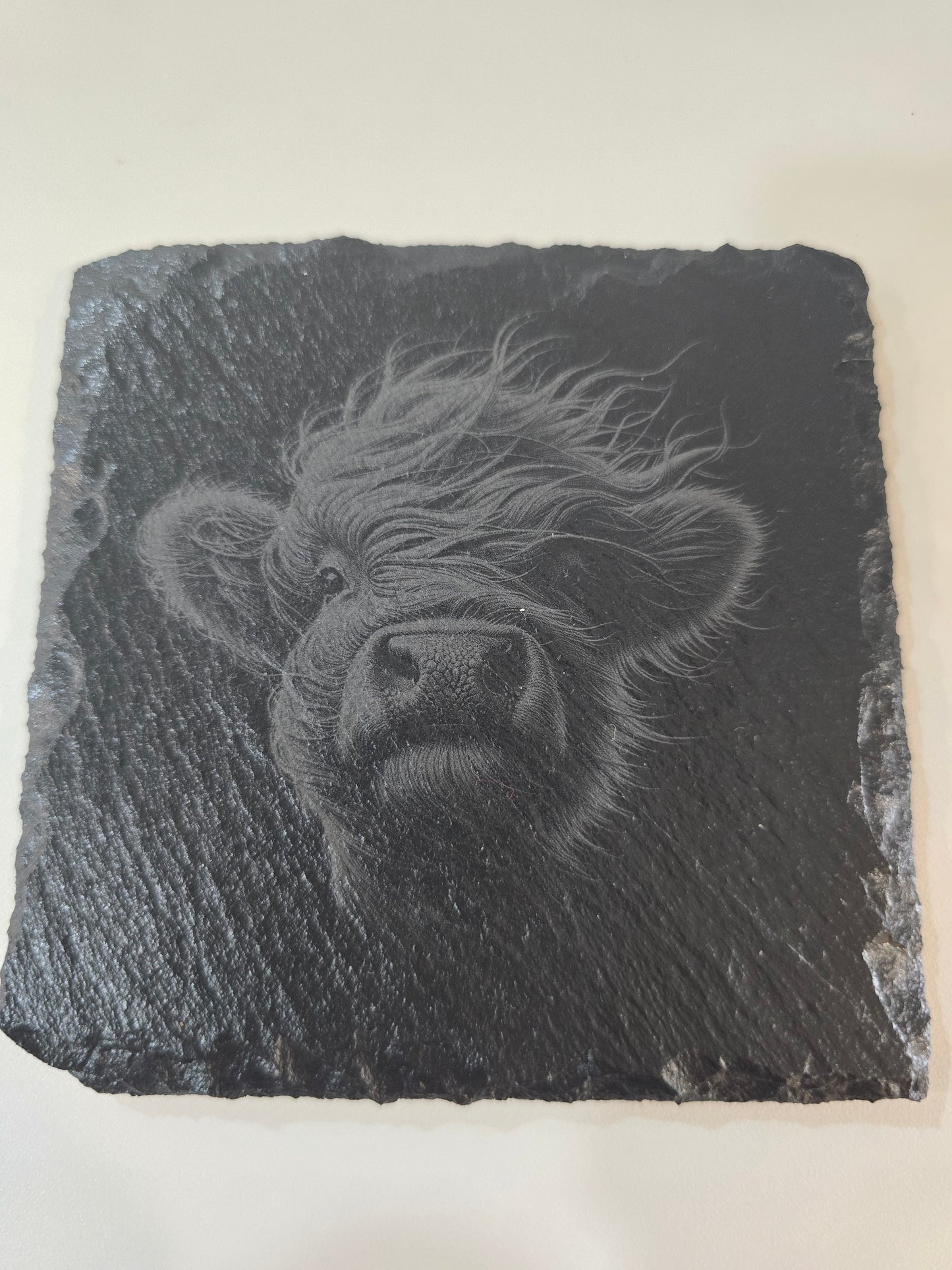 HIGHLAND COW SLATE COASTERS