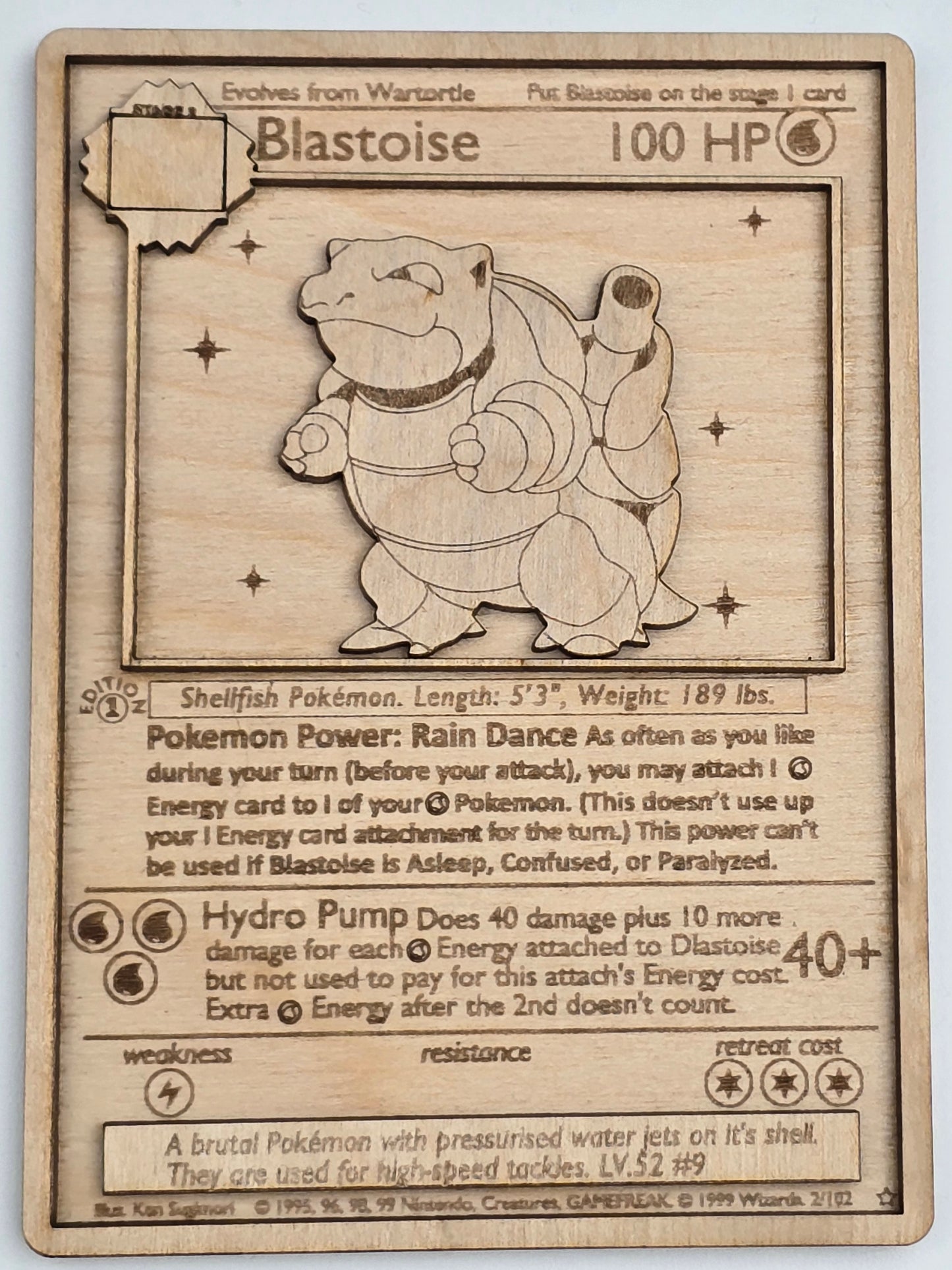 Wooden Pokémon Cards