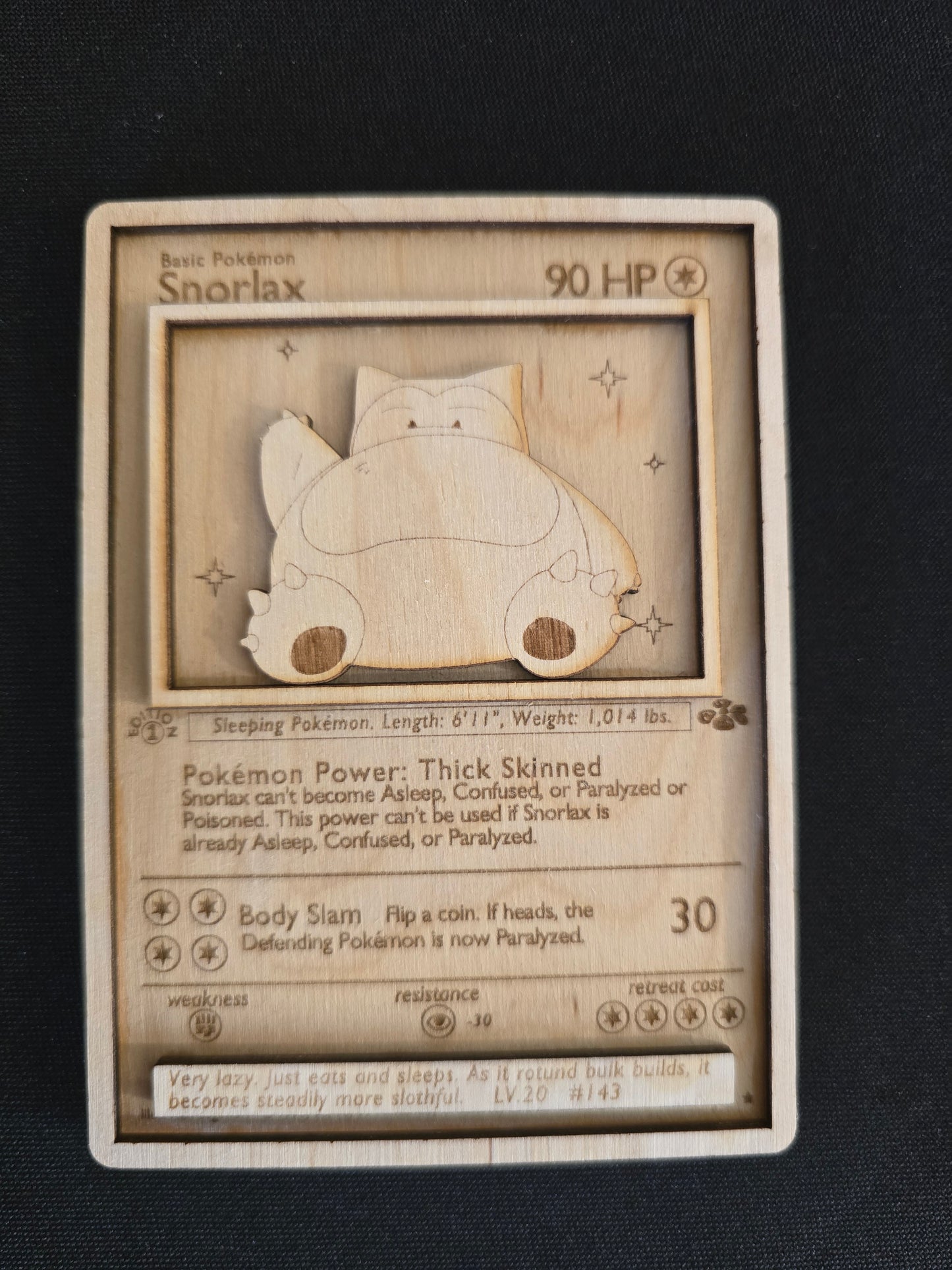Wooden Pokémon Cards