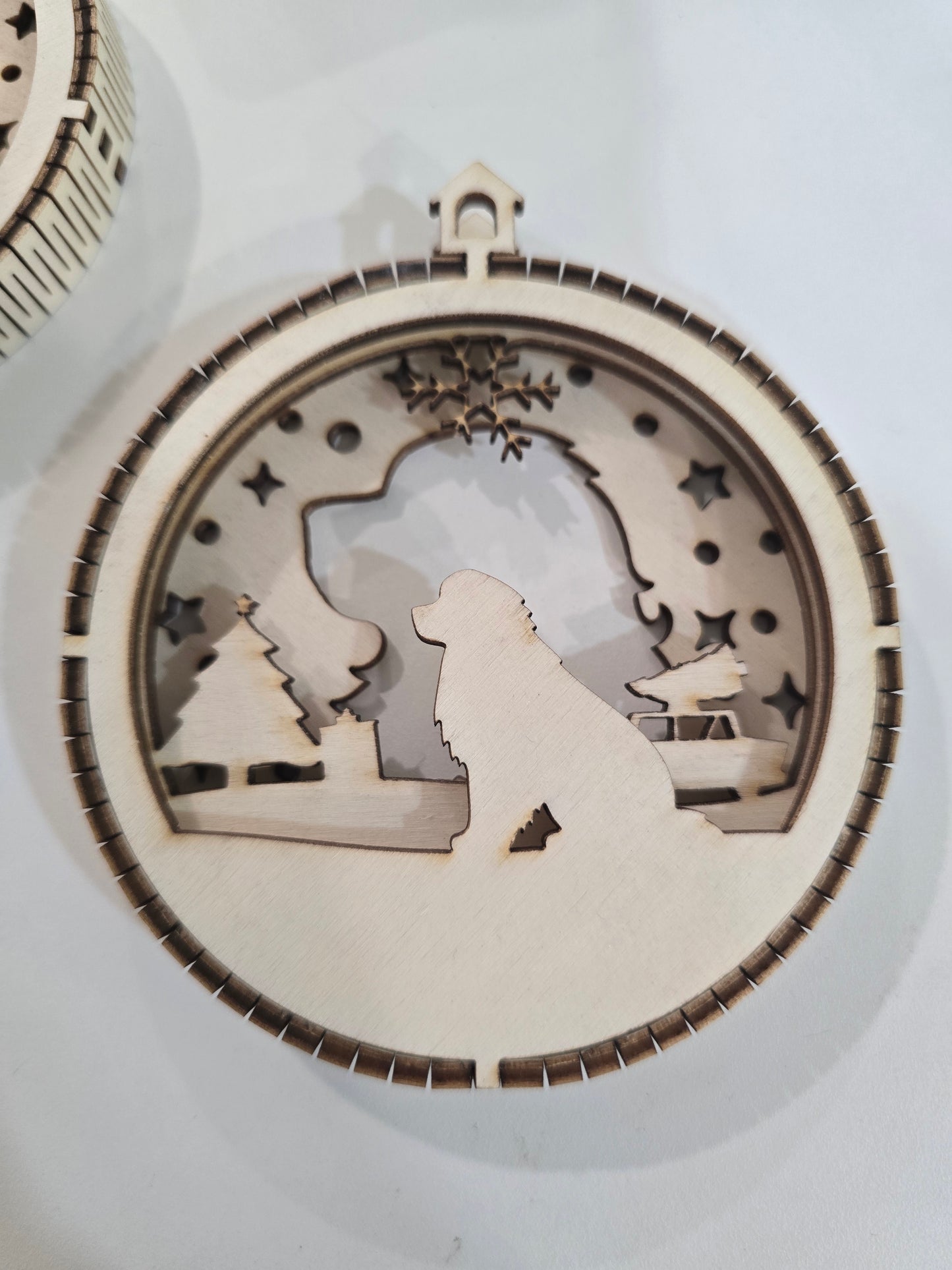 WOODEN DOG BAUBLES