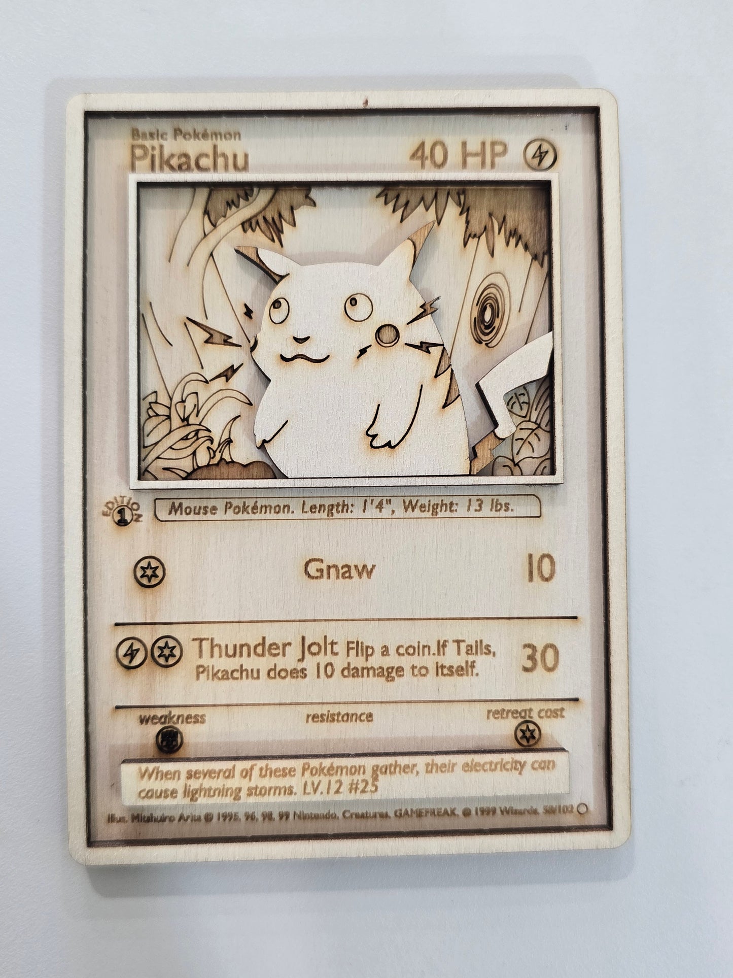 Wooden Pokémon Cards